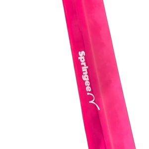 Foldable pink springee floor practice balance beam